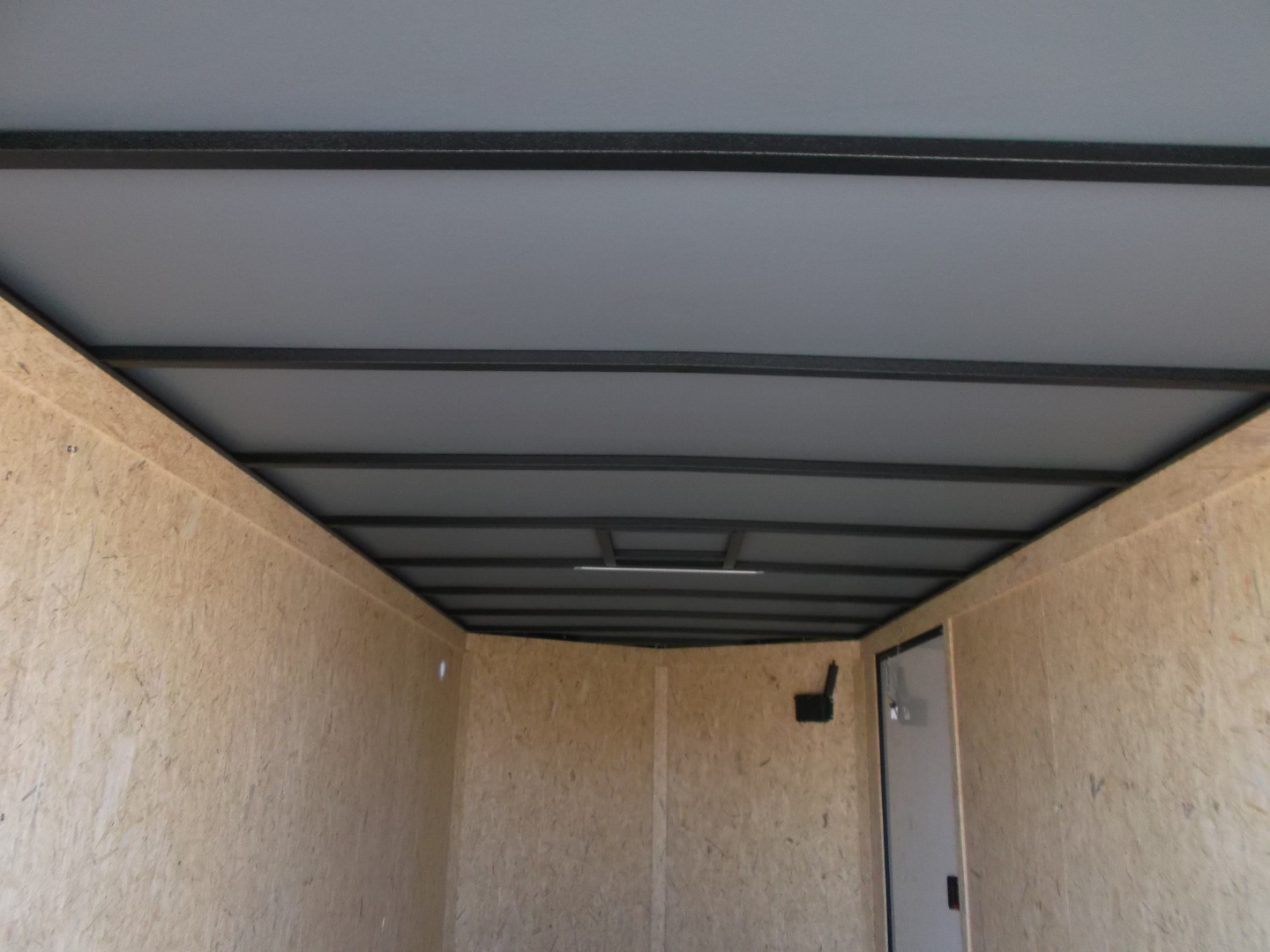 New 2026 Covered Wagon Trailers 7x16 Cargo Trailer / Enclosed Trailer / 6'6" Interior / Extra Wide Ramp / 48" RV Door / .030 White Semi-Screwless Exterior / Black Out Package Cargo / Enclosed Trailer