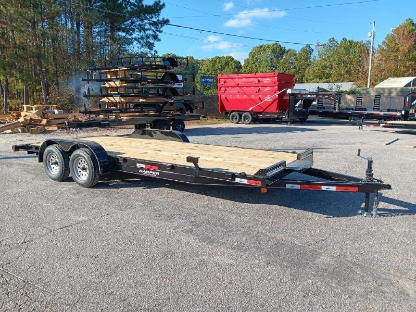 New 2026 20FT 7K WOOD FLOOR DELUXE CAR HAULER