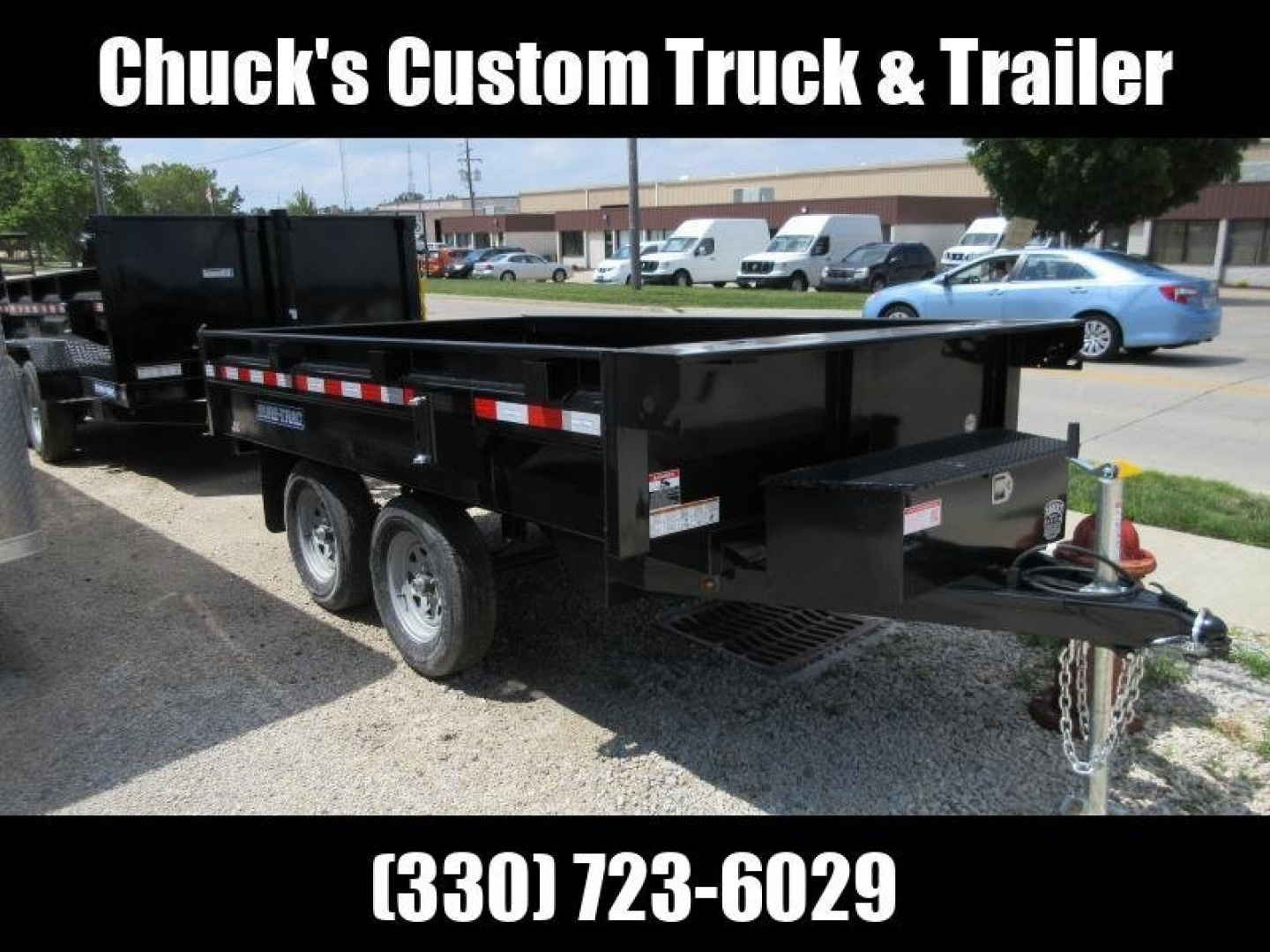 New 2026 Sure-Trac 6 X 10 SD Deckover Dump Trailer 7K Single Ram Dump Trailer