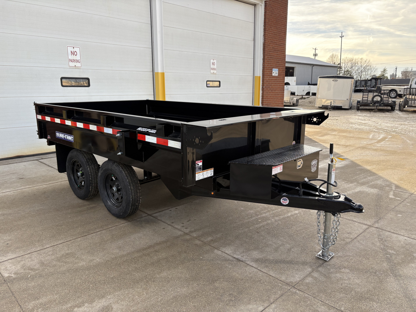 New 2026 Sure-Trac 6 X 10 SD Deckover Dump Trailer 7K Single Ram Dump Trailer