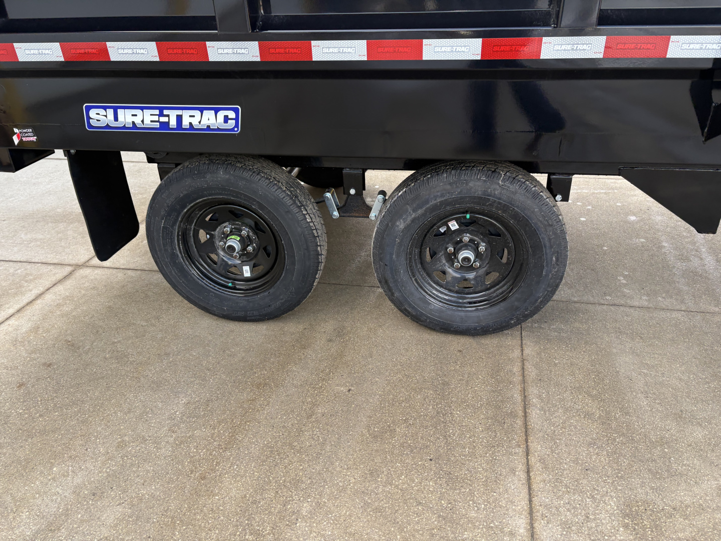New 2026 Sure-Trac 6 X 10 SD Deckover Dump Trailer 7K Single Ram Dump Trailer