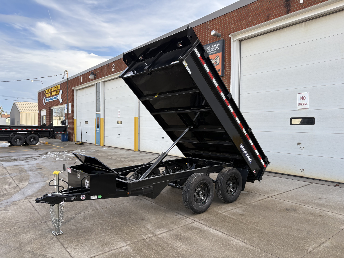 New 2026 Sure-Trac 6 X 10 SD Deckover Dump Trailer 7K Single Ram Dump Trailer