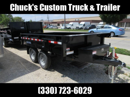 New 2026 Sure-Trac 6 X 10 SD Deckover Dump Trailer 7K Single Ram Dump Trailer