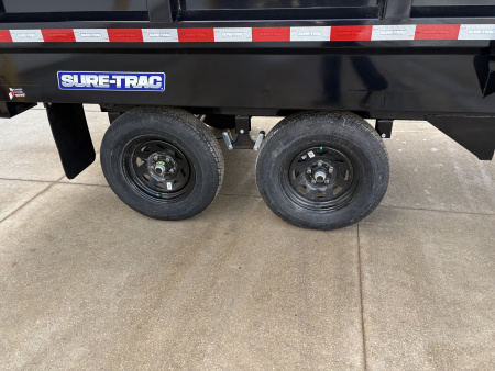 New 2026 Sure-Trac 6 X 10 SD Deckover Dump Trailer 7K Single Ram Dump Trailer