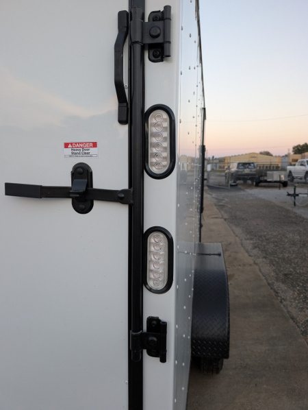 New ROCK SOLID CARGO 7 x 16 Tandem 3.5K Brake Axles, 6'6" Height, Blackout Package