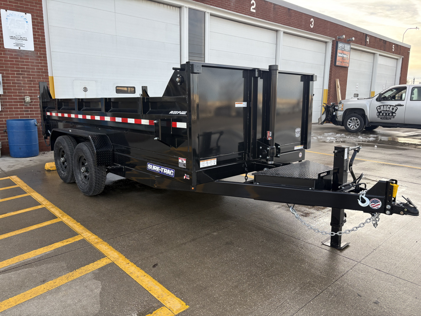 New 2026 Sure-Trac 82 IN x 14 HD Low Profile Dump Trailer 14K Telescopic Dump Trailer