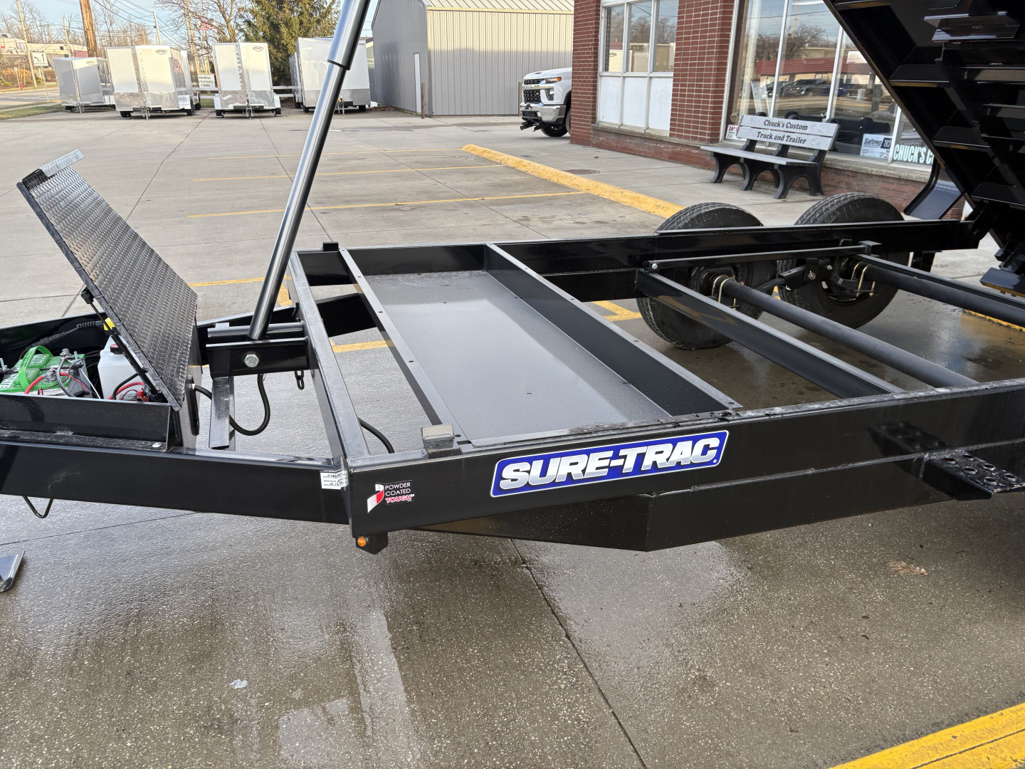 New 2026 Sure-Trac 82 IN x 14 HD Low Profile Dump Trailer 14K Telescopic Dump Trailer