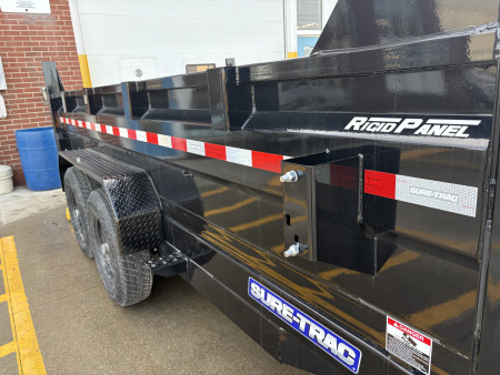 New 2026 Sure-Trac 82 IN x 14 HD Low Profile Dump Trailer 14K Telescopic Dump Trailer