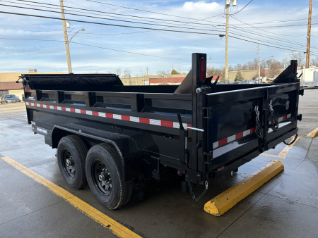 New 2026 Sure-Trac 82 IN x 14 HD Low Profile Dump Trailer 14K Telescopic Dump Trailer