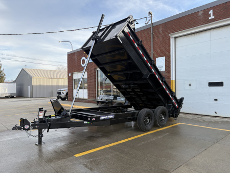 New 2026 Sure-Trac 82 IN x 14 HD Low Profile Dump Trailer 14K Telescopic Dump Trailer