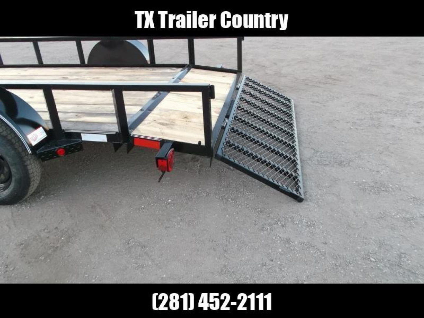 New 2026 Longhorn Trailers 77x12 Utility Trailer / 2ft Dovetail / 2ft Ramp Gate / LED Lights