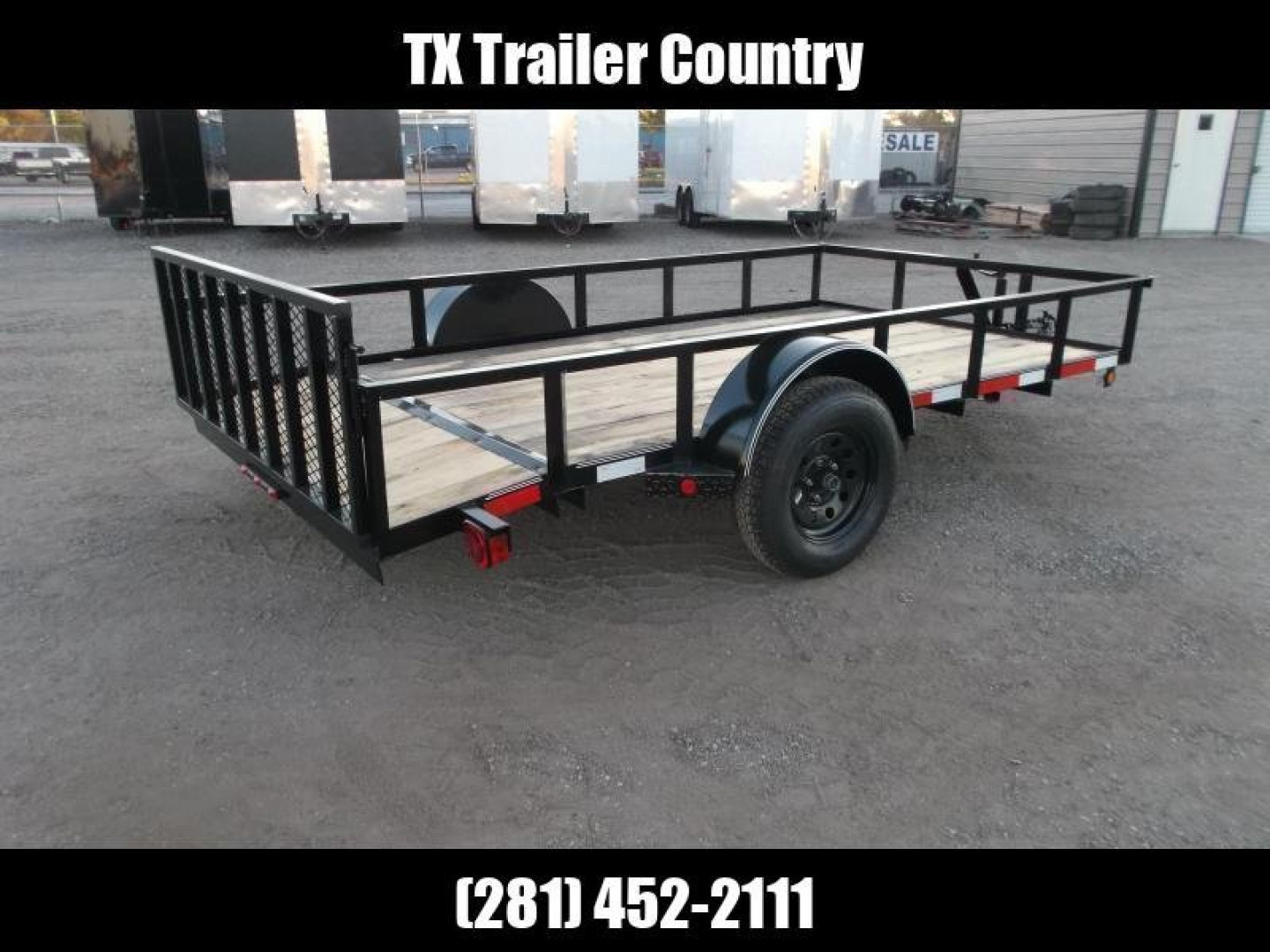New 2026 Longhorn Trailers 77x12 Utility Trailer / 2ft Dovetail / 2ft Ramp Gate / LED Lights