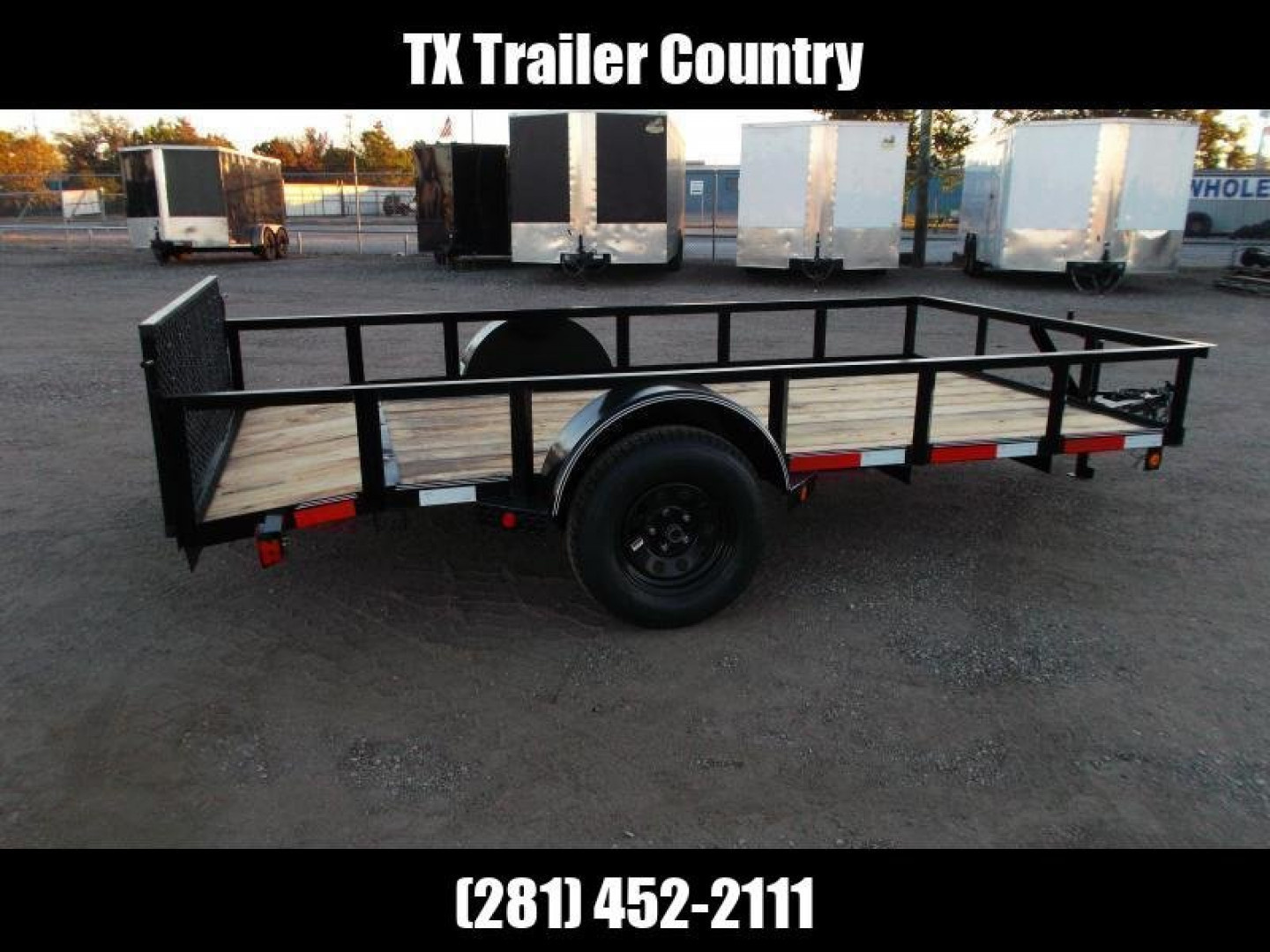 New 2026 Longhorn Trailers 77x12 Utility Trailer / 2ft Dovetail / 2ft Ramp Gate / LED Lights