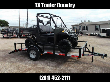 New 2026 Longhorn Trailers 77x12 Utility Trailer / 2ft Dovetail / 2ft Ramp Gate / LED Lights