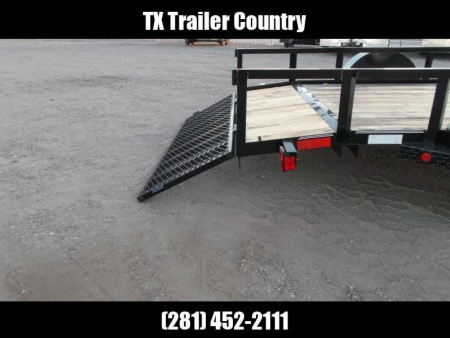 New 2026 Longhorn Trailers 77x12 Utility Trailer / 2ft Dovetail / 2ft Ramp Gate / LED Lights