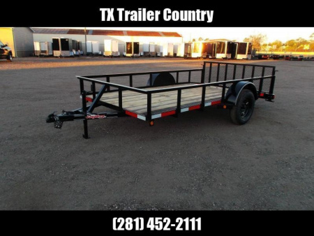 New 2026 Longhorn Trailers 77x12 Utility Trailer / 2ft Dovetail / 2ft Ramp Gate / LED Lights