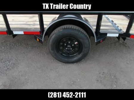 New 2026 Longhorn Trailers 77x12 Utility Trailer / 2ft Dovetail / 2ft Ramp Gate / LED Lights
