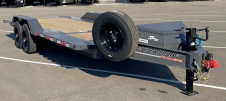 New HORIZON 22'x 102  HET 21K GRAVITY TILT EQUIPMENT TRAILER: Driver Over Fenders, Spare