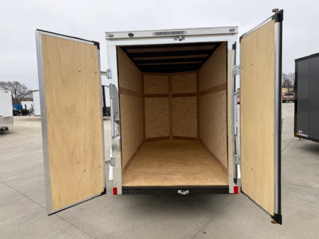 New 2026 Cross Black 5'x10' 3k Alpha Flat Top V-Nose Enclosed Cargo Trailer