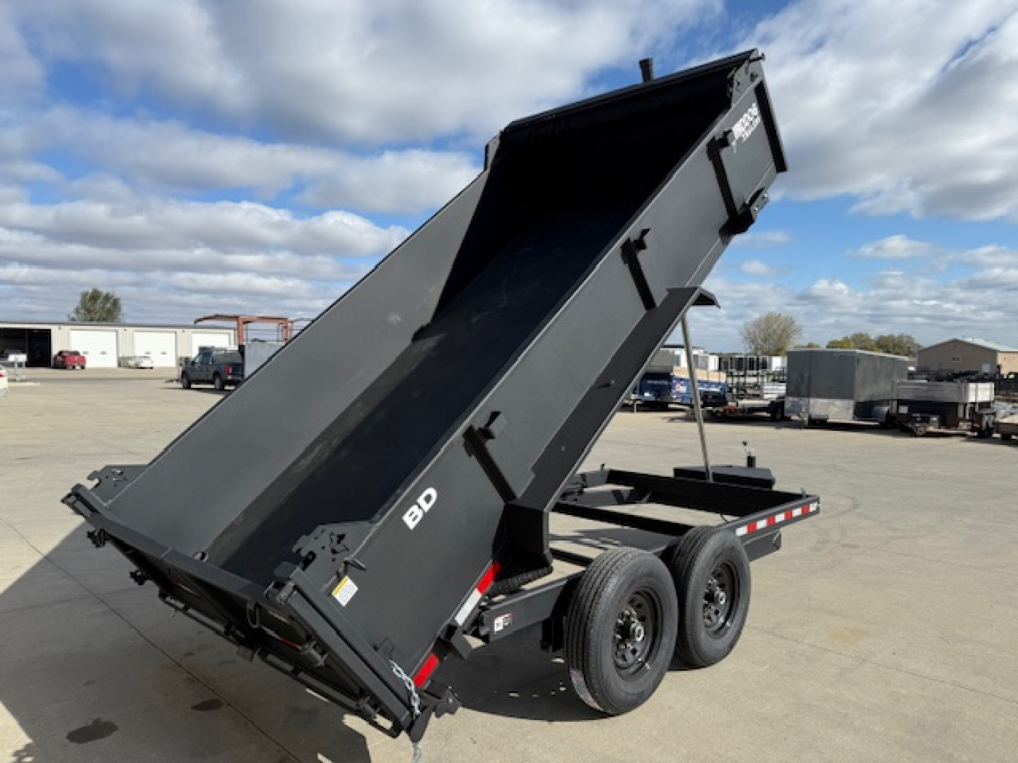 New 2026 Watchdog Matte Black 7'x14' 14k Bird Dog Dump Trailer