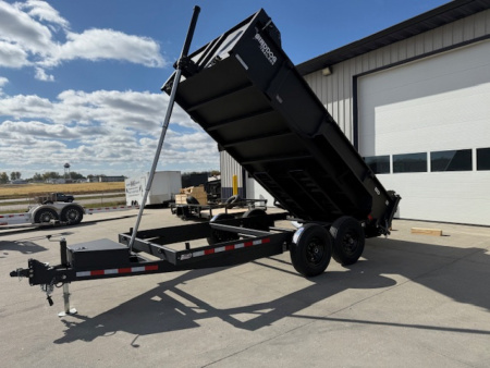 New 2026 Watchdog Matte Black 7'x14' 14k Bird Dog Dump Trailer