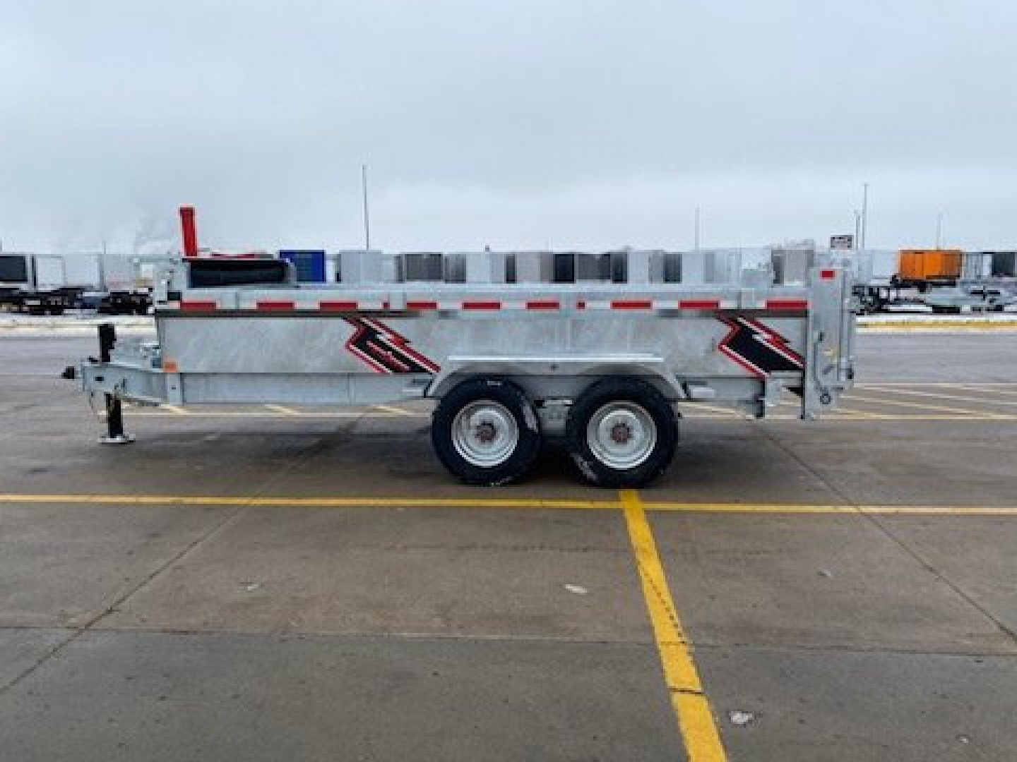 New 2025 TRIUMPH TA 7'x16'-20K Galvanized Dump Trailer