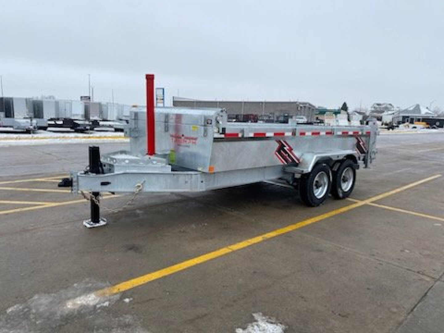 New 2025 TRIUMPH TA 7'x16'-20K Galvanized Dump Trailer