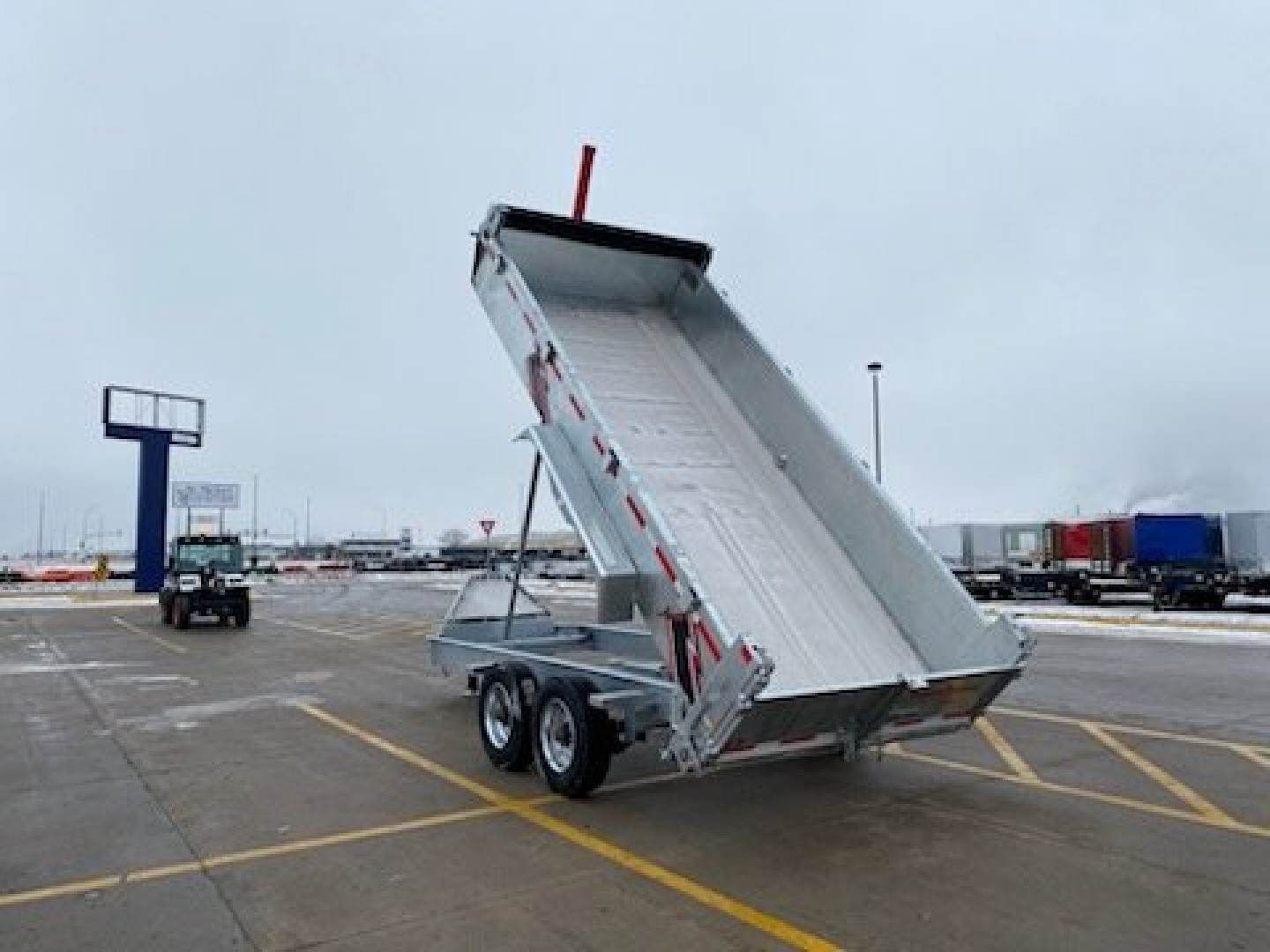 New 2025 TRIUMPH TA 7'x16'-20K Galvanized Dump Trailer