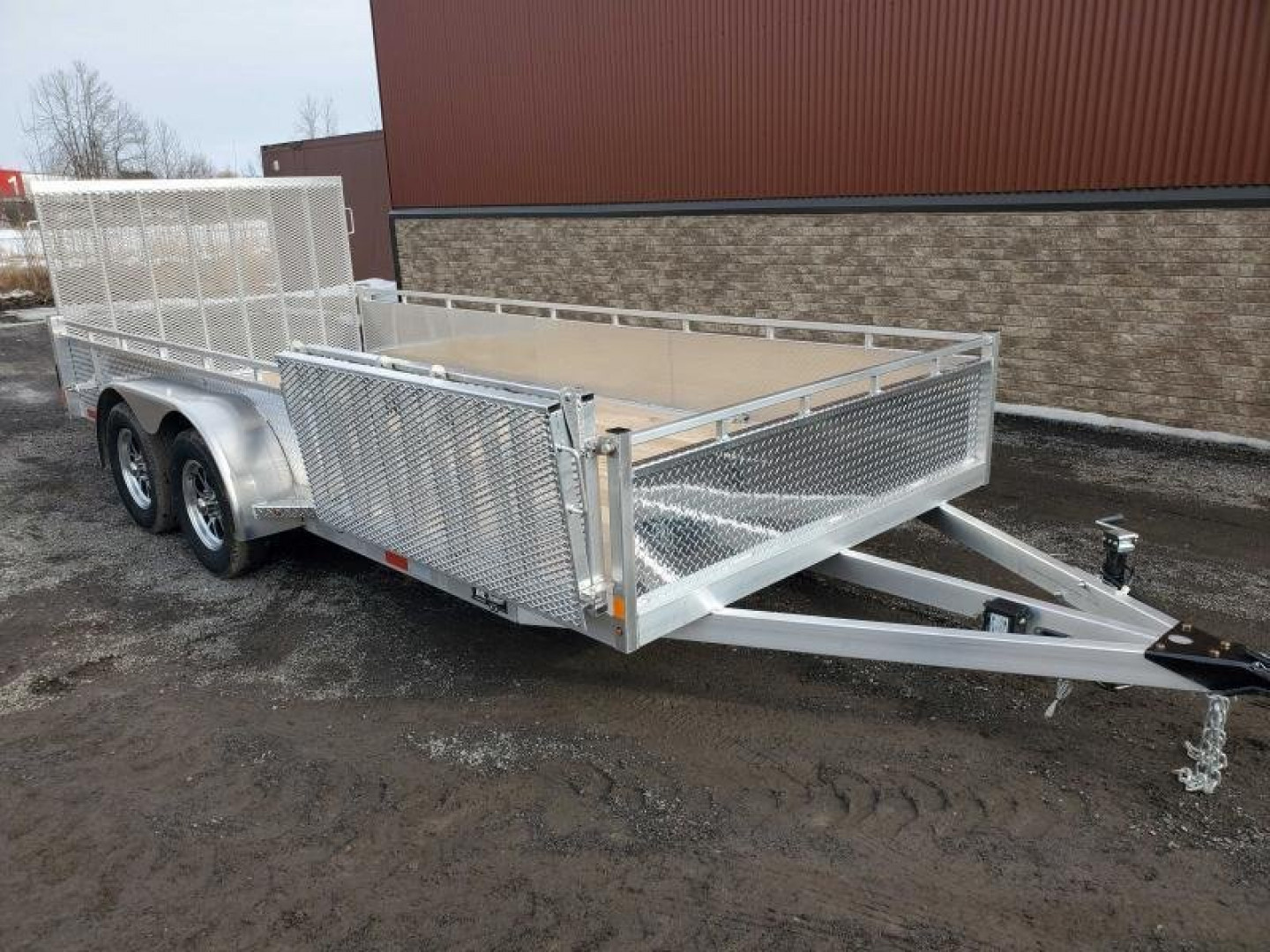 New 2026 Enbeck All Aluminum 7'x16' Landscape Trailer Utility Trailer