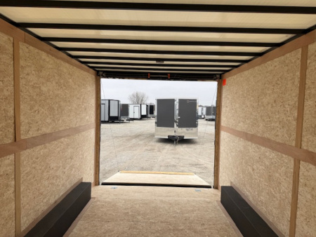 New 2026 Cross White 8.5'x16' 10k Alpha Flat Top V-Nose Enclosed Cargo Trailer