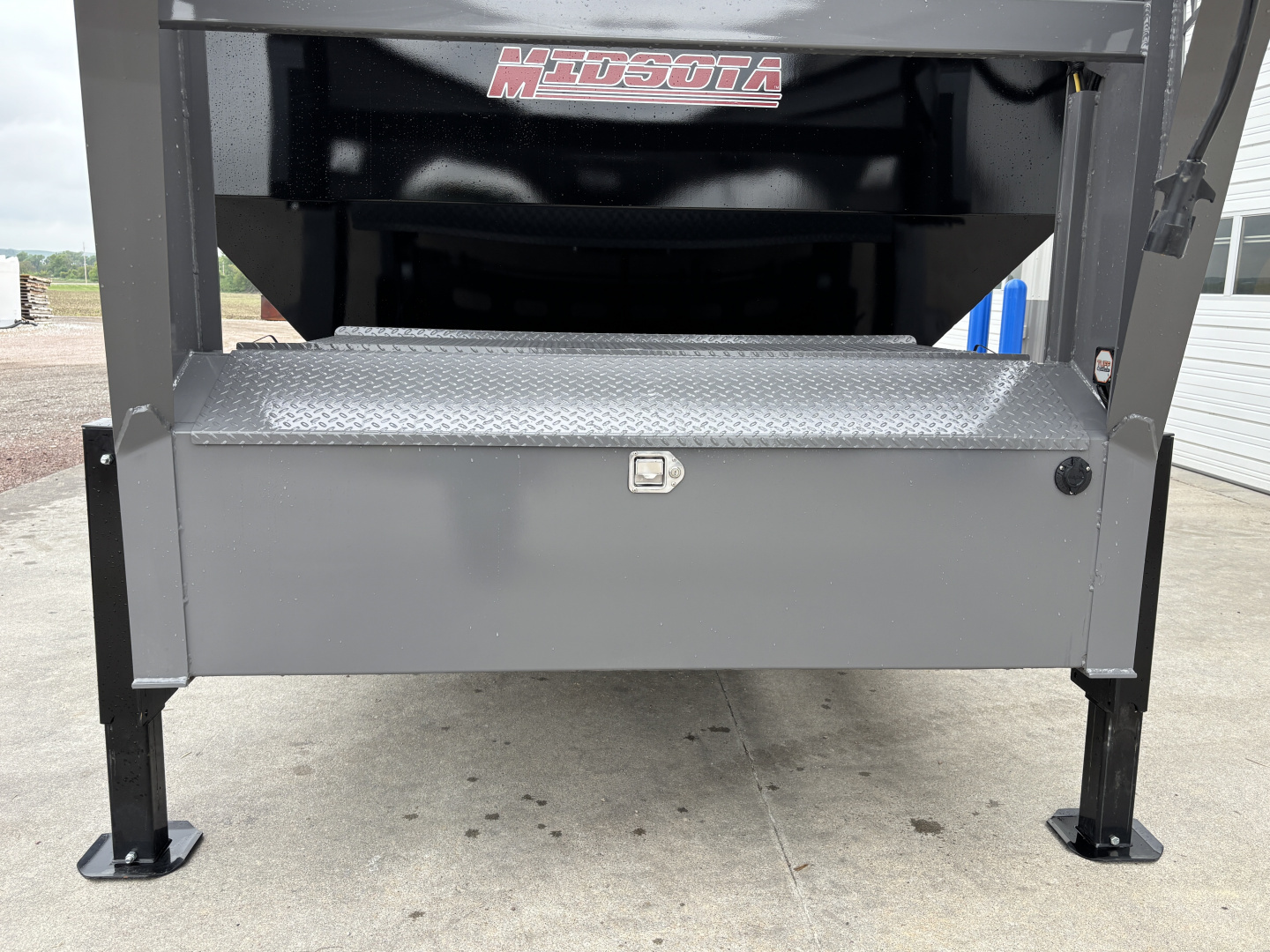 New 2025 Midsota 82"x16' Gooseneck Roll Off Dump Trailer