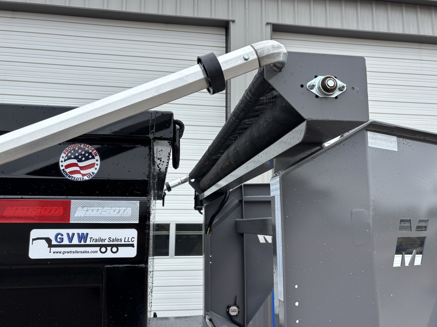 New 2025 Midsota 82"x16' Gooseneck Roll Off Dump Trailer