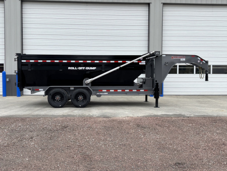 New 2025 Midsota 82 x16' Gooseneck Roll Off Dump Trailer