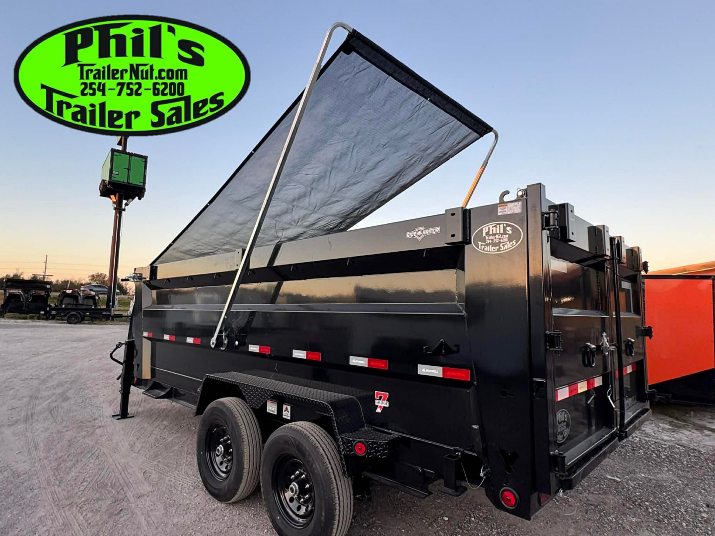 New 2026 Iron Bull 83X16 Dump Trailer 36'' SIDES & PRO RETRACTABLE TARP UPGRADE & ALUMINUM RAMPS!