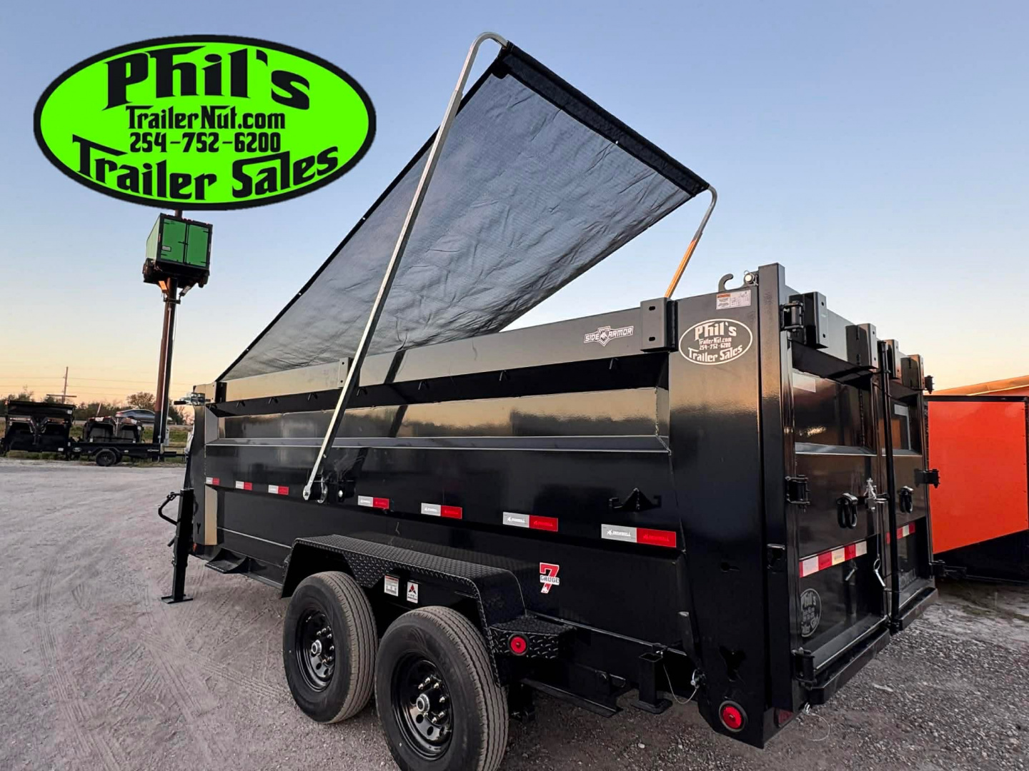 New 2026 Iron Bull 83X16 Dump Trailer 36'' SIDES & PRO RETRACTABLE TARP UPGRADE & ALUMINUM RAMPS!