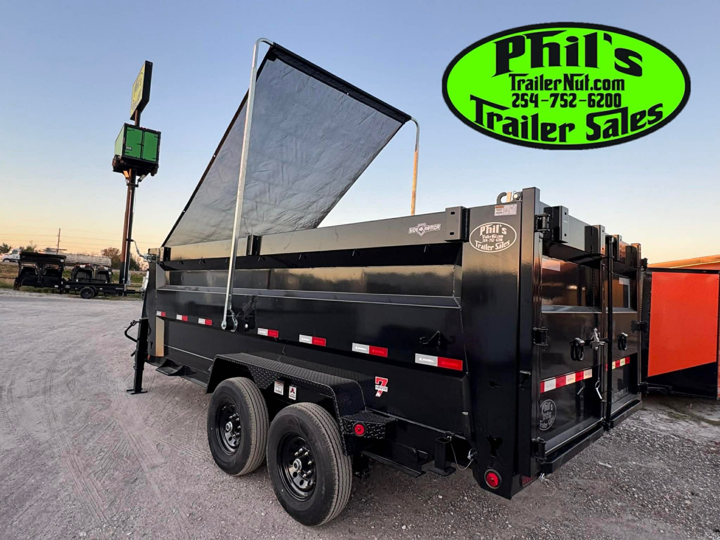 New 2026 Iron Bull 83X16 Dump Trailer 36'' SIDES & PRO RETRACTABLE TARP UPGRADE & ALUMINUM RAMPS!