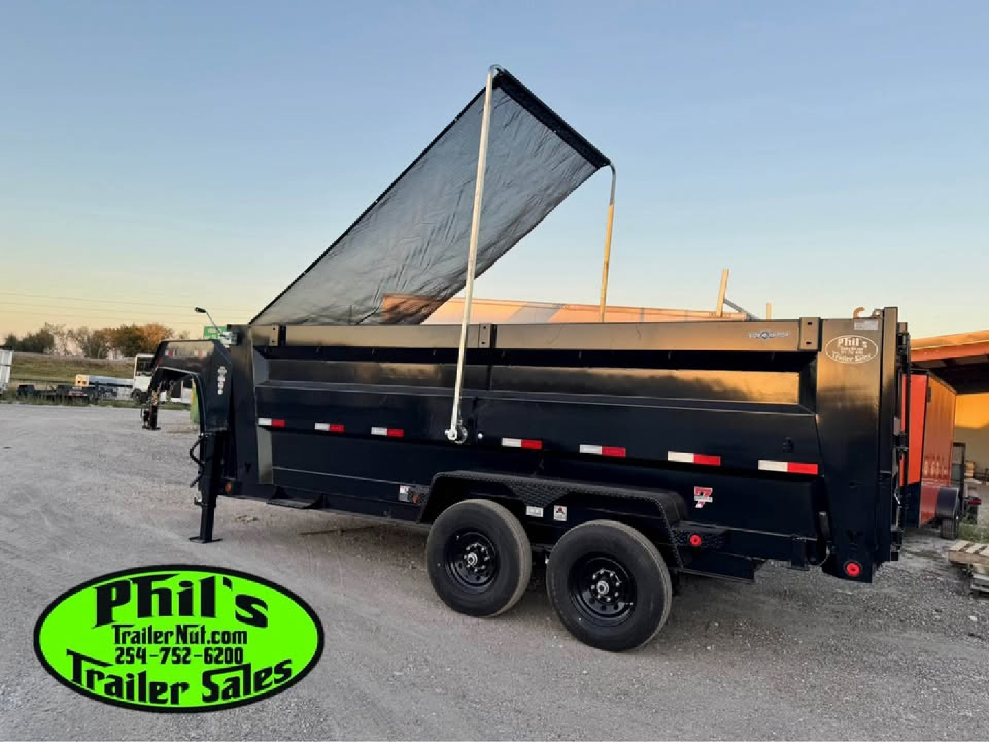 New 2026 Iron Bull 83X16 Dump Trailer 36'' SIDES & PRO RETRACTABLE TARP UPGRADE & ALUMINUM RAMPS!