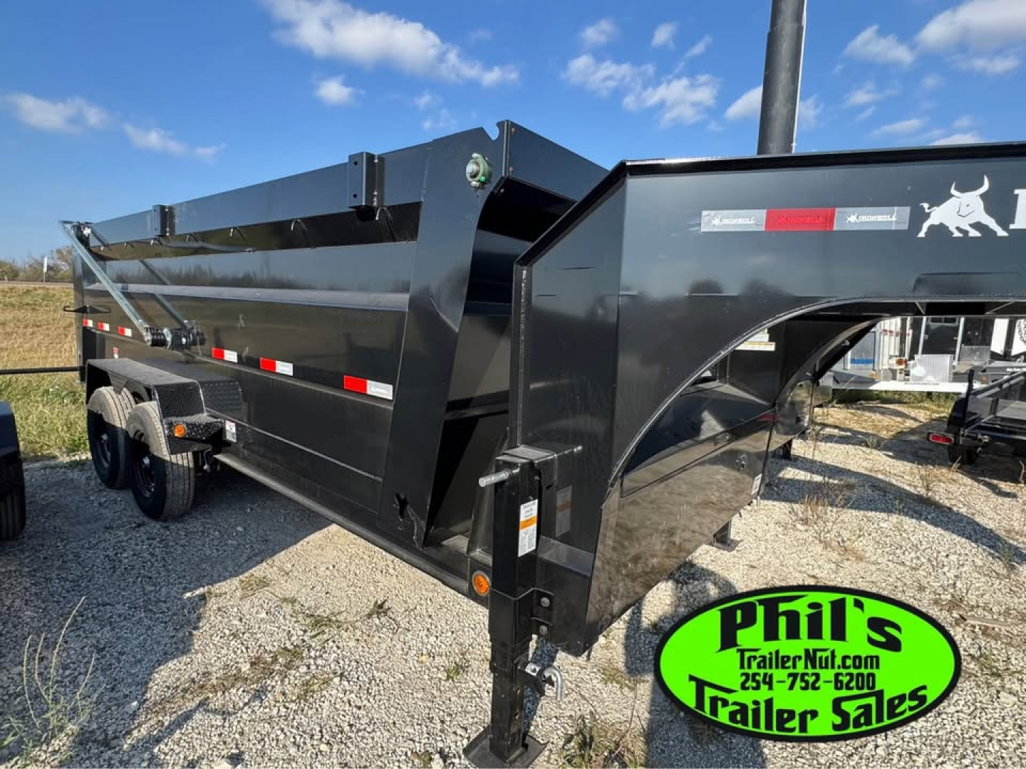 New 2026 Iron Bull 83X16 Dump Trailer 36'' SIDES & PRO RETRACTABLE TARP UPGRADE & ALUMINUM RAMPS!