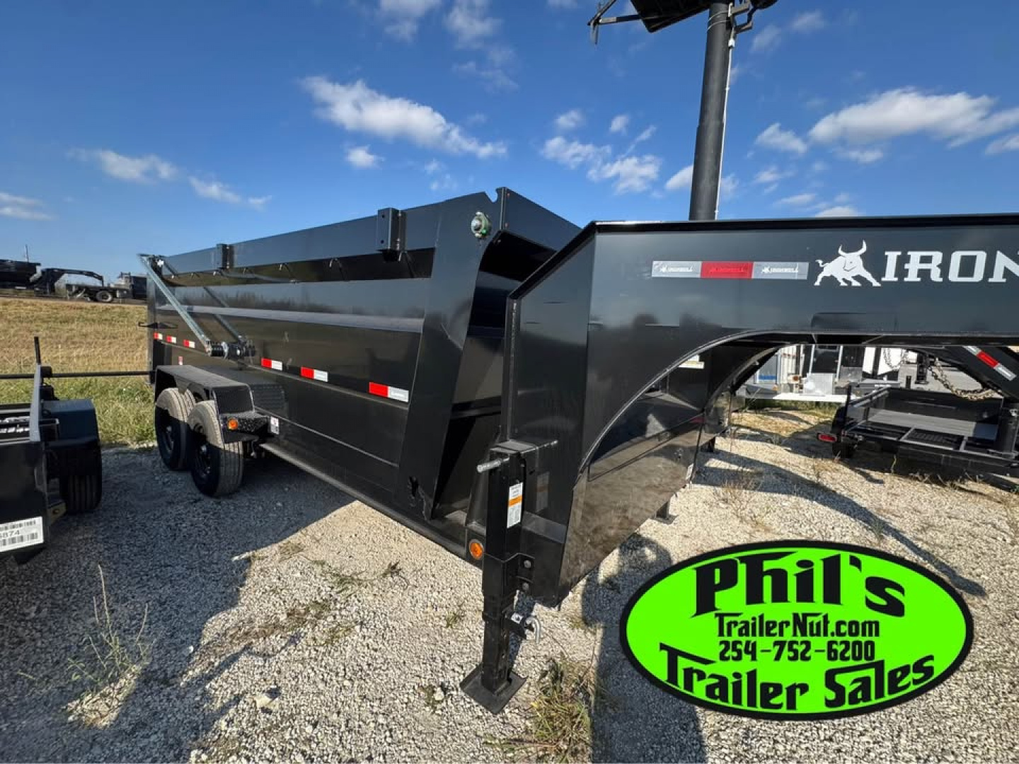 New 2026 Iron Bull 83X16 Dump Trailer 36'' SIDES & PRO RETRACTABLE TARP UPGRADE & ALUMINUM RAMPS!