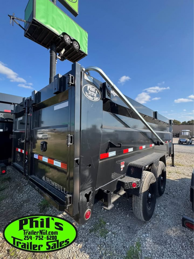 New 2026 Iron Bull 83X16 Dump Trailer 36'' SIDES & PRO RETRACTABLE TARP UPGRADE & ALUMINUM RAMPS!