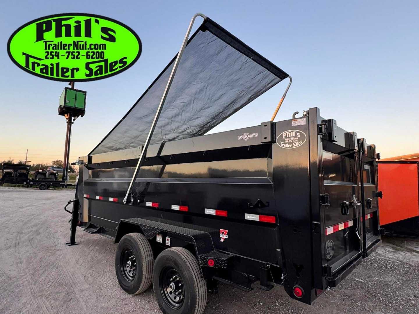 New 2026 Iron Bull 83X16 Dump Trailer 36'' SIDES & PRO RETRACTABLE TARP UPGRADE & ALUMINUM RAMPS!