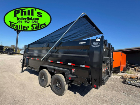 New 2026 Iron Bull 83X16 Dump Trailer 36'' SIDES & PRO RETRACTABLE TARP UPGRADE & ALUMINUM RAMPS!