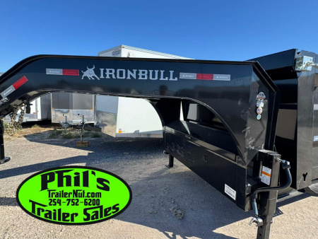 New 2026 Iron Bull 83X16 Dump Trailer 36'' SIDES & PRO RETRACTABLE TARP UPGRADE & ALUMINUM RAMPS!