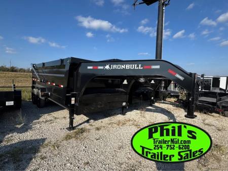 New 2026 Iron Bull 83X16 Dump Trailer 36'' SIDES & PRO RETRACTABLE TARP UPGRADE & ALUMINUM RAMPS!