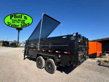 New 2026 Iron Bull 83X16 Dump Trailer 36'' SIDES & PRO RETRACTABLE TARP UPGRADE & ALUMINUM RAMPS!