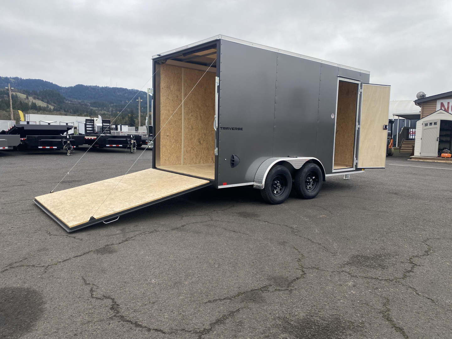 New 2026 Formula Traverse 7x14 Enclosed Trailer w/ Rear Ramp Door 7K GVWR