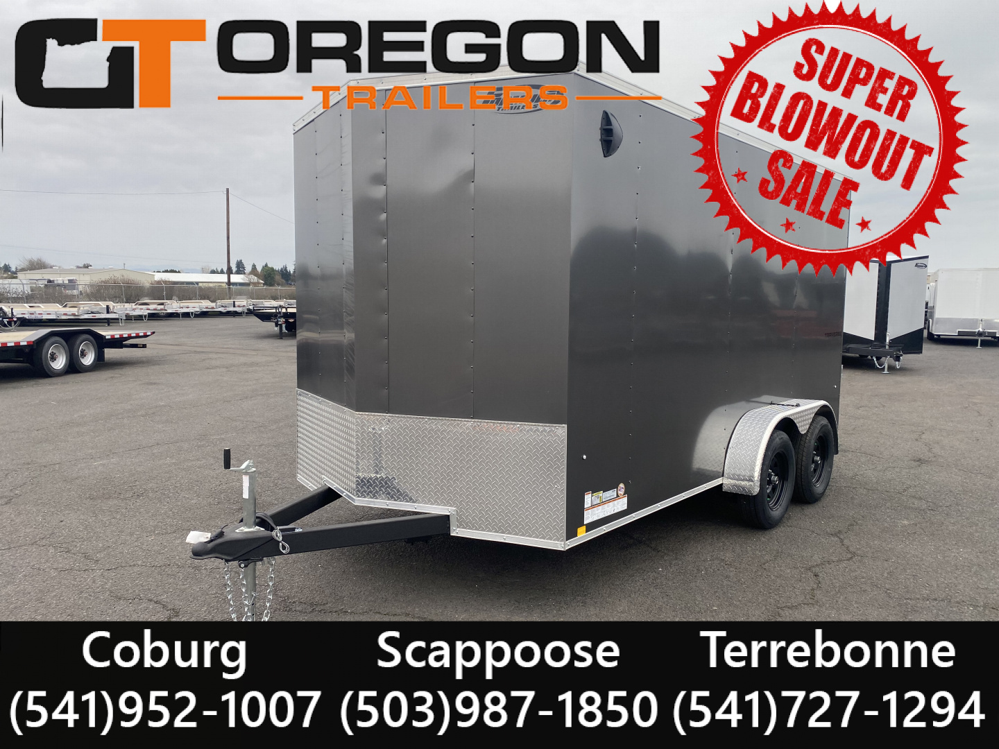 New 2026 Formula Traverse 7x14 Enclosed Trailer w/ Rear Ramp Door 7K GVWR