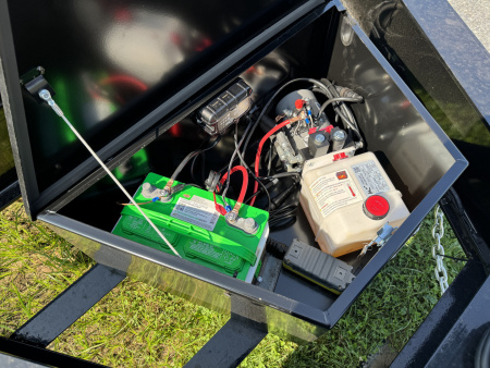 New 2026 Down 2 Earth Trailers DTE826DOT7B Deck Over Power Tilt Equipment Trailer