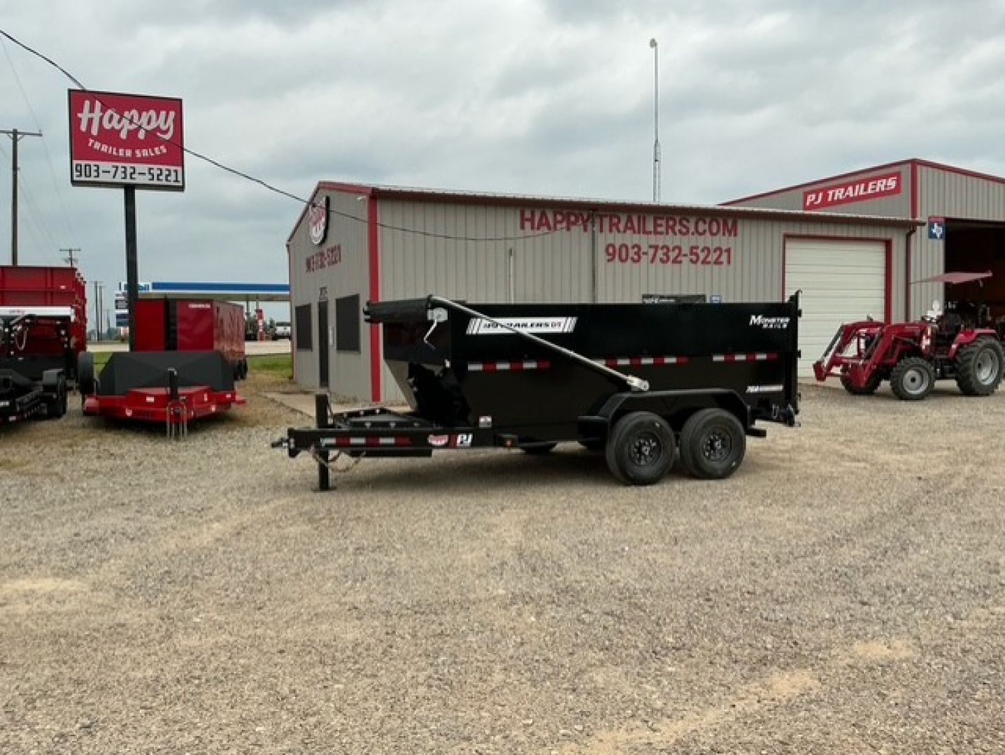 New 2026 PJ 83"x14' BP Tandem Axle Low Pro Telescopic Dump w/ 48" Sides – DT Voyager Package