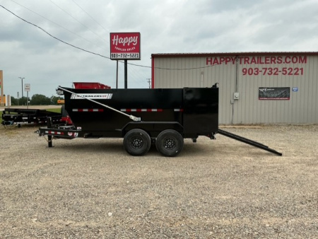 New 2026 PJ 83"x14' BP Tandem Axle Low Pro Telescopic Dump w/ 48" Sides – DT Voyager Package